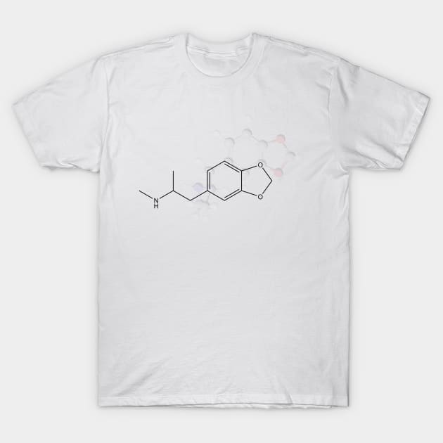 Ecstasy Molecule T-Shirt by ChemECool